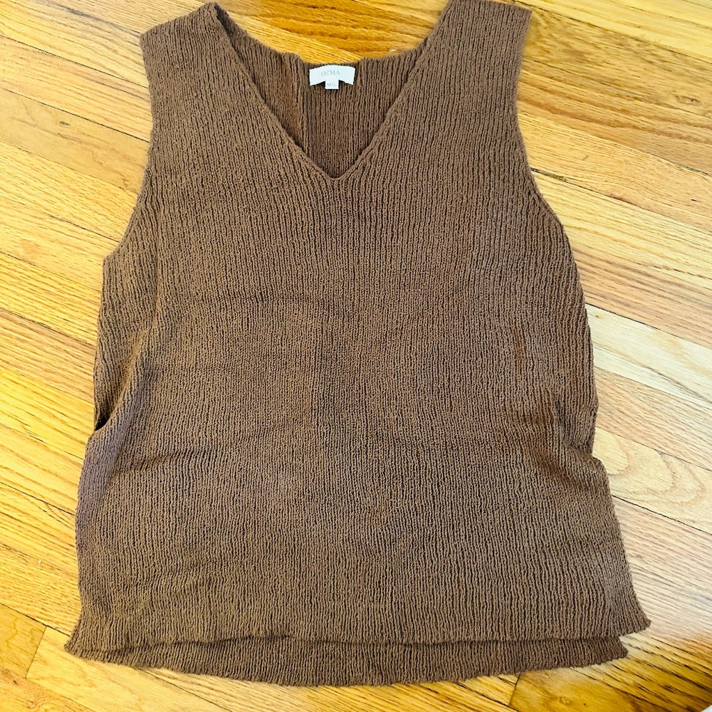 OZMA Knit Shell in Boucle